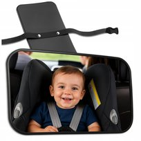 Lusterko samochodowe regulowane do obserwacji dziecka na zagłówek klips