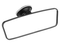 Lusterko Wewnętrzne Mocowane Przyssawką 61X184 Mm, Czarne Carmotion