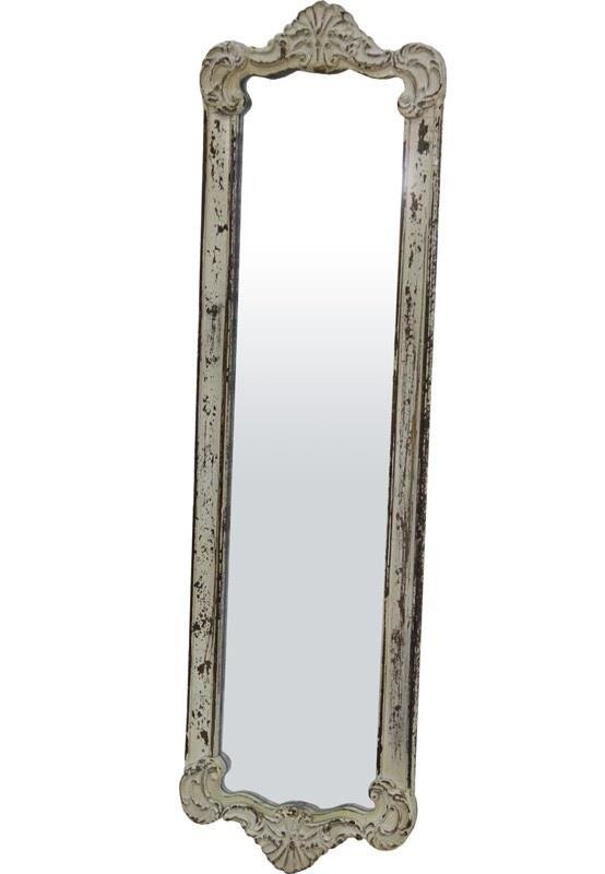 Lustro Casa Roma, kremowe, 111x31x3 cm