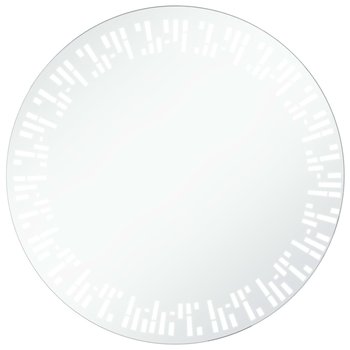 Lustro łazienkowe z LED VIDAXL, srebrne, 70 cm - vidaXL