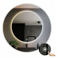 LUSTRO LED 100 cm OKRĄGŁE COB CCT 608 LED/1m 3 BARWY PODŚWIETLANE WŁĄCZNIK