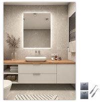 LUSTRO LED COB 480/1m PODŚWIETLANE LEDOWE WODOODPORNY ZASILACZ 40x50 cm