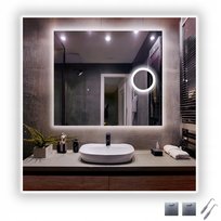 LUSTRO LED COB 480/m LEDOWE Z LUSTERKIEM KOSMETYCZNYM DO MAKIJAŻU 60x60 cm