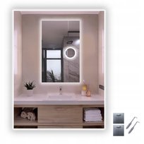 Lustro Led Cob 480/m Ledowe z Lusterkiem Kosmetycznym do Makijażu 60x80 Cm Inna marka