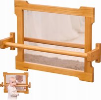 LUSTRO MONTESSORI 56X41CM DREWNIANE DLA DZIECI RAMA ROZWÓJ Inna marka