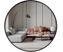 Lustro Okrągłe 60 Cm Loft Vintage Metalowa Rama Handloteka