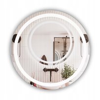 LUSTRO OKRĄGŁE LED PODŚWIETLANE ŁAZIENKOWE ŚREDNICA 60cm