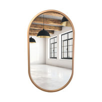 Lustro owalne miedziane LOFT 45x80 cm Lawabo Mebel