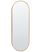 Lustro ścienne AZEVILLE 46 cm 122 cm Metal Złoty Beliani
