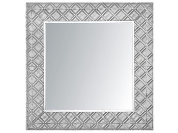 Lustro ścienne BELIANI Evettes, srebrne, 80x80 cm - Beliani