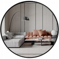 LUSTRO ŚCIENNE METALOWA RAMA 40 CM ŁAZIENKA SALON BIURO LOF Handloteka