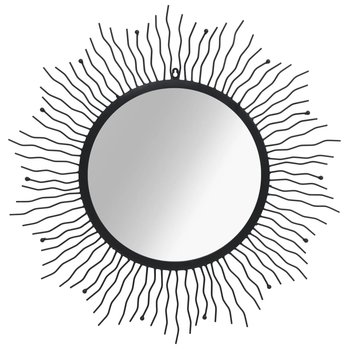 Lustro ścienne Stylowe słońce - czarne, 80 cm, łat - Zakito Europe