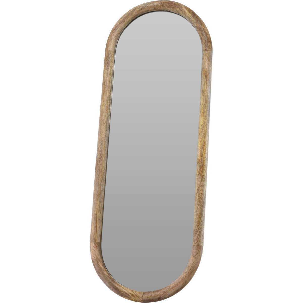 Lustro ścienne w drewnianej ramie mango OVAL, 28 x 2,5 x 77,5 cm - Home ...