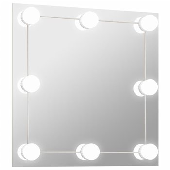 Lustro ściienne z oświetleniem LED, 50x50 cm, sreb - Zakito Europe