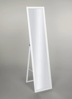 Lustro stojące do garderoby skandynawskie 155x35,8 w białej ramie BD art