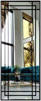 Lustro w Czarnej Alum.Ramie Loft 170x50 Bezkurzowe Galakor