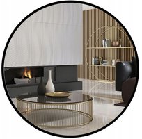 LUSTRO W RAMIE OKRĄGŁE 70 CM ŁAZIENKA SALON LOFT Handloteka
