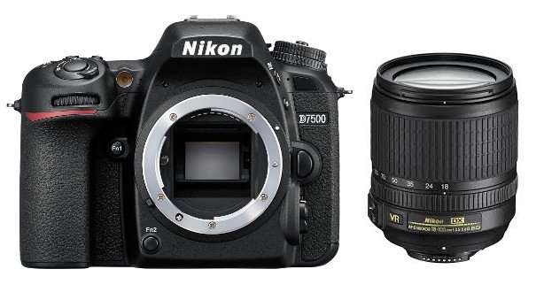 Lustrzanka NIKON D7500 + 18-105 VR + karta Sandisk 32 GB 80MB/s