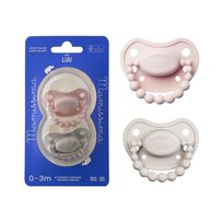 LUU - Smoczki pozycjonujące, VELVET BLUSH + DUNE DELIGHT 3-6 m