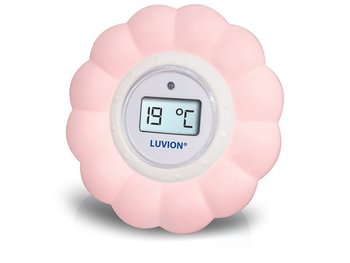 Luvion 2w1, Elektroniczny termometr do kąpieli i pomiaru temperatury w pokoju, Różowy - Luvion Premium Babyproducts