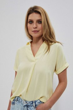 Luźna bluzka koszulowa-46 - Moodo