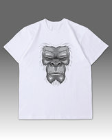 Luźna koszulka damska z Gorylem Gorilla Biały XS