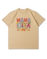 Luźna koszulka na Dzień Matki z napisem MAMACITA Prezent Beżowy L