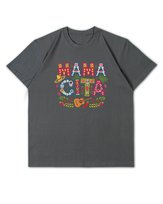 Luźna koszulka na Dzień Matki z napisem MAMACITA Prezent Grafitowy L