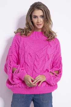 Luźny sweter damski, różowy / Fobya - Inna marka