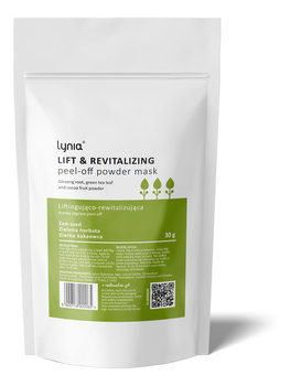Lynia MASKA LIFTINGUJĄCO-REWITALIZUJĄCA PEEL-OFF ŻEŃ-SZEŃ ZIELONA HERBATA KAKAO 30g - Lynia