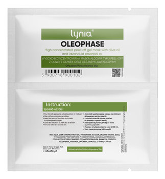 Lynia, maska oleofaza algowa Peel Off z oliwą z oliwek, 50 g - Lynia