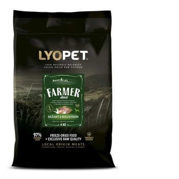 Lyopet Farmer Karma dla Psa małe rasy bażant & kaczka 12kg  88% mięsa - Inna marka