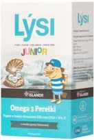 Lysi Junior Omega 3 Perełki Guma Balonowa 60 szt Lýsi