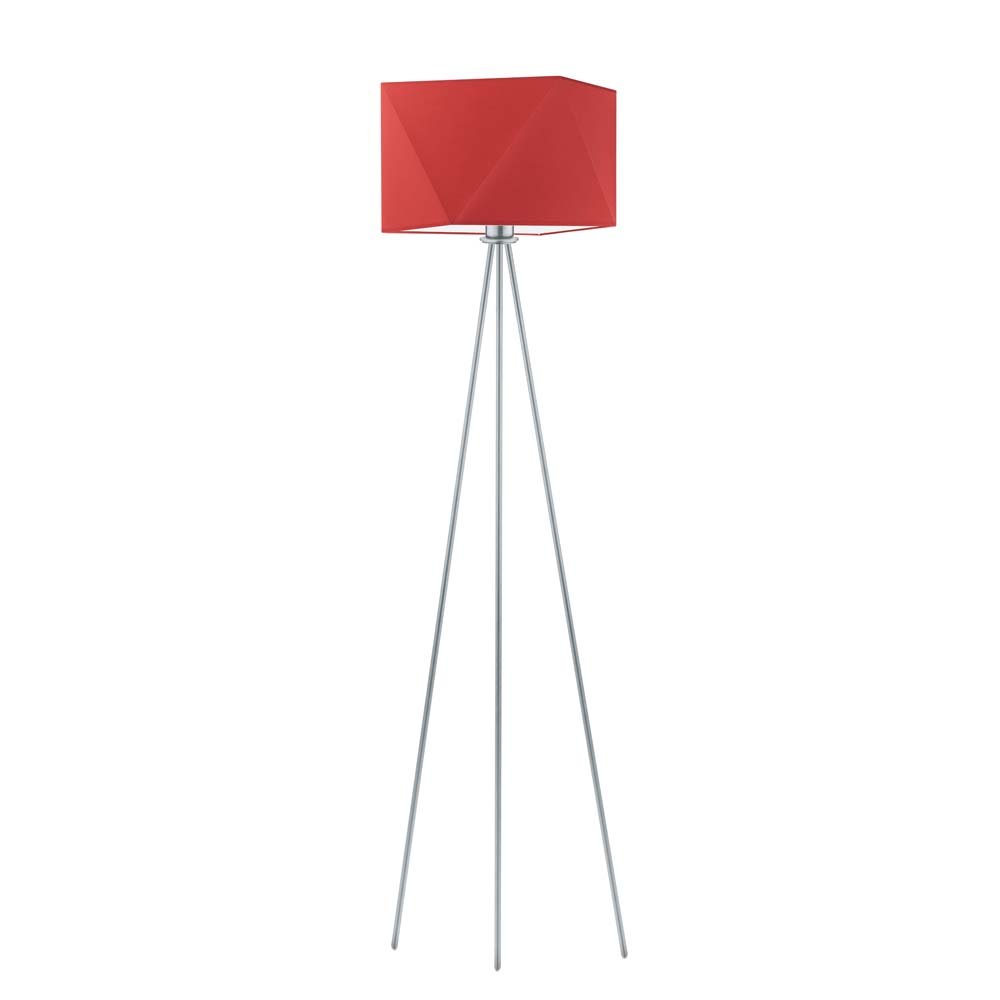 LYSNE, lampa podłogowa KANTON, czerwony