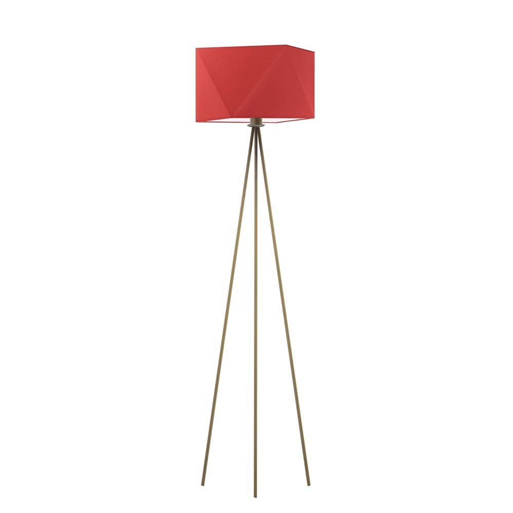 LYSNE, lampa podłogowa KANTON, czerwony