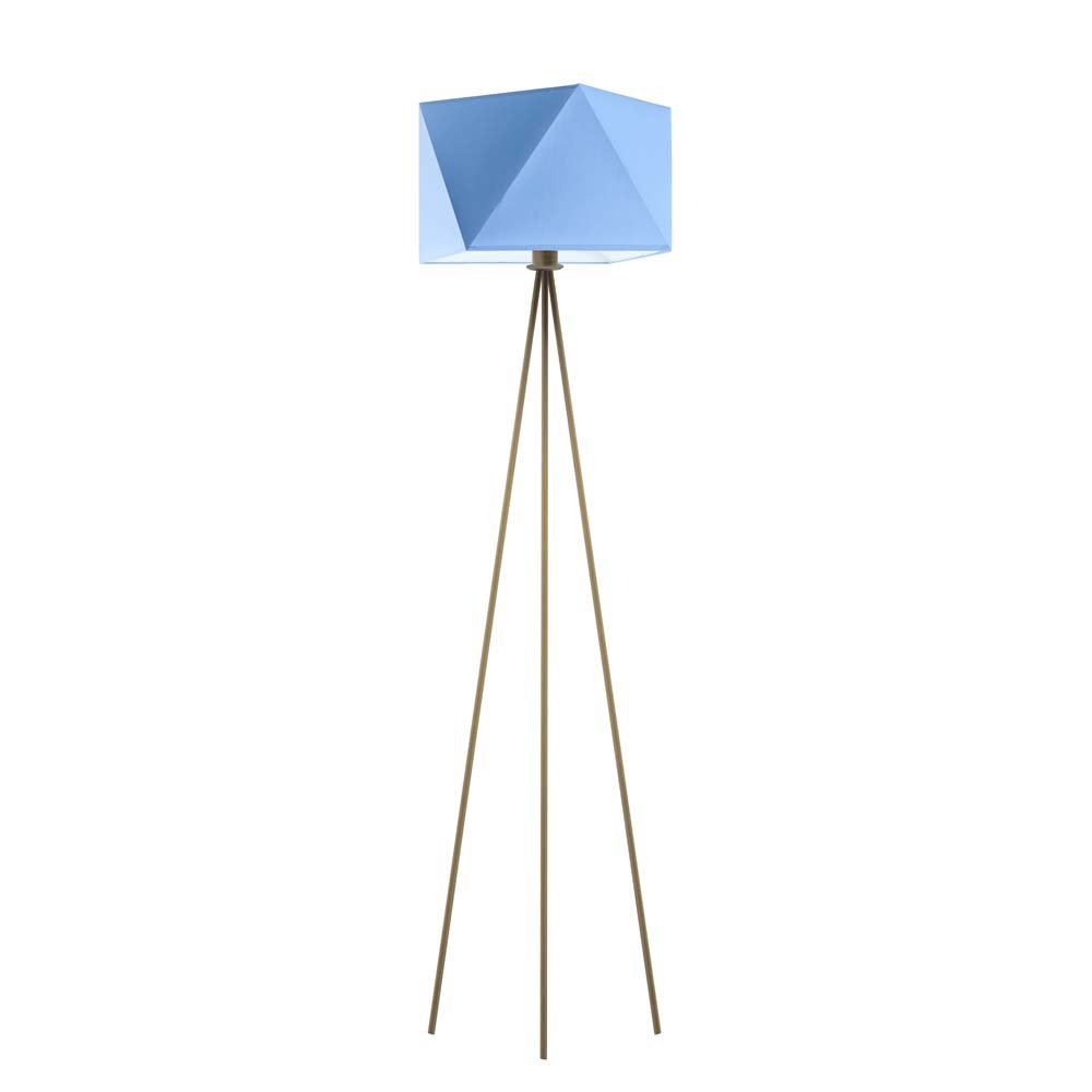 LYSNE, lampa podłogowa KANTON, niebieski