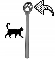 ŁYŻECZKA KOCIA ŁAPKA 2 CZARNA kot kotek GoWo - PREZENT DLA KOCIARY