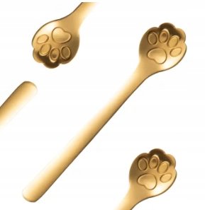 ŁYŻECZKA KOCIA ŁAPKA ŁAPA ZŁOTA na PREZENT 1SZT - Inny producent