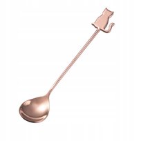 ŁYŻECZKA KOT kotek kotki na PREZENT ROSE GOLD 1szt