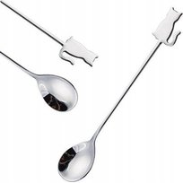 ŁYŻECZKA KOT KOTEK KOTKI na PREZENT SREBRNA 1 SZT