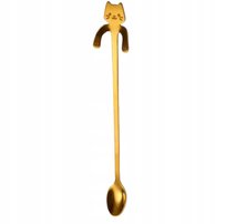 ŁYŻECZKA KOT KOTEK LATTE GoWo - PREZENT DLA KOCIAR - ZŁOTA DŁUGA!!