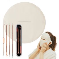 Łyżeczka Unny Zestaw Do Zaskórników Ręczniczek Wielorazowy Kompres Na Pory