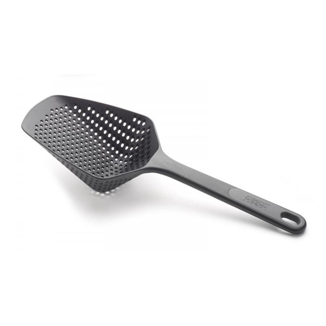 Łyżka cedzakowa JOSEPH JOSEPH Scoop Plus, L, czarna, 34x13x5,5 cm