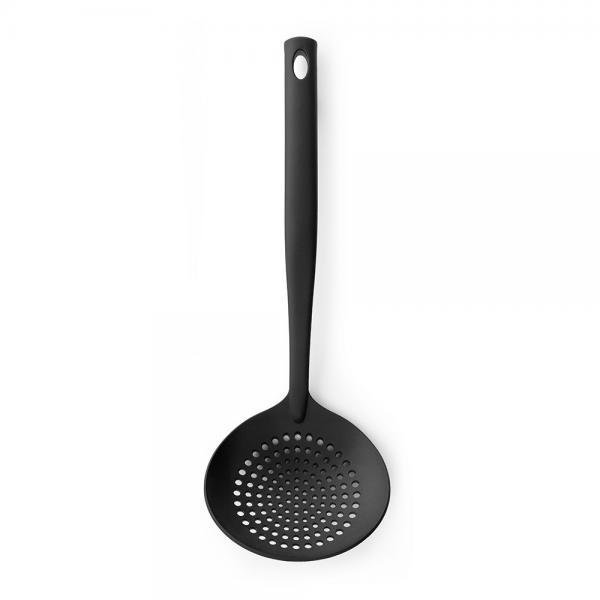 Łyżka cedzakowa szumówka BRABANTIA Non Stick Black Nylon, 33,3 cm