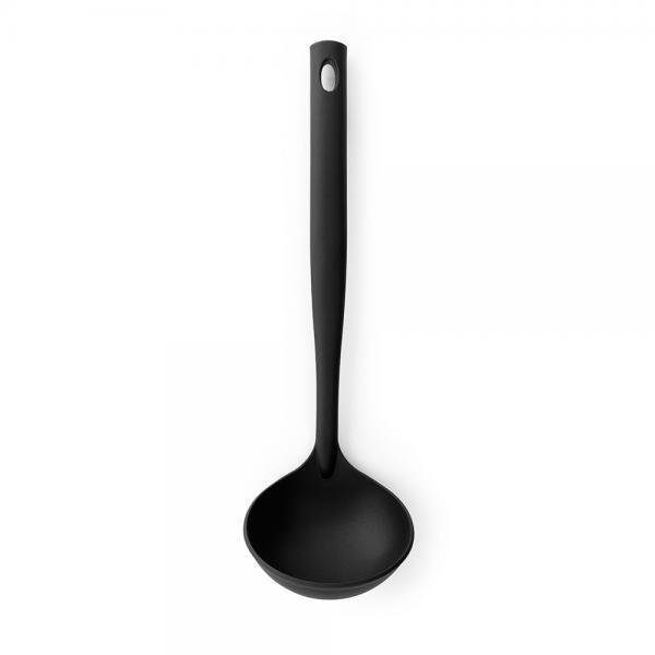 Łyżka do zupy BRABANTIA Non Stick Black Nylon, 37,5 cm