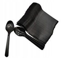 Łyżka PREMIUM czarna 50 szt.PS wielorazowa RE-USE