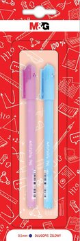 M&G, Długopis żelowy Adorable Pets, 0.5 mm, niebieski, 2 szt. - MG