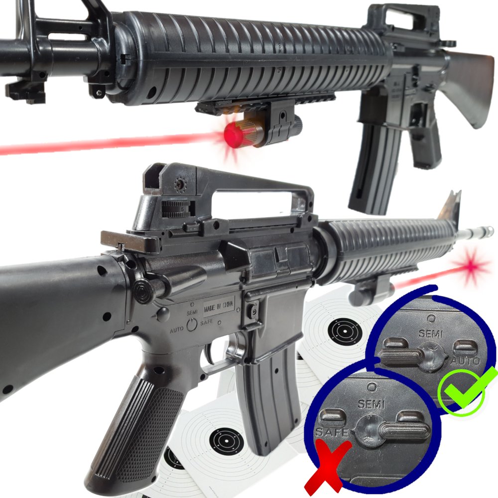 Фото - Іграшка для пісочниці M16 Amerykański Karabin Na Kulki Snajperka ASG Replika