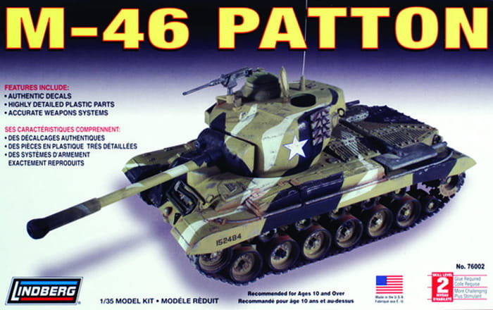 Фото - Збірна модель M46 Patton 1:35 Lindberg 76002