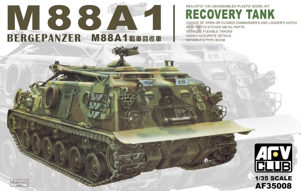 Zdjęcia - Model do sklejania (modelarstwo) M88 A1 Recovery Tank 1:35 Afv Club 35008